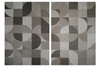 Dywan Dwustronny Sznurkowy Brussels 205498/11010 night silver Szary Grafit Geo Outdoor