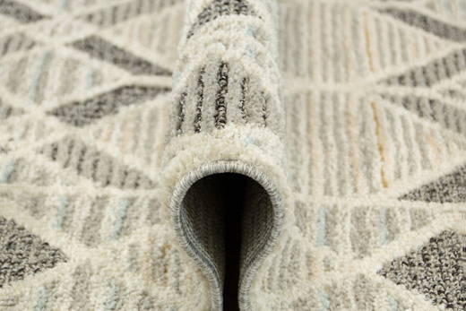 Dywan Victoria 8509 beige/l.blue Romby Szary Beż