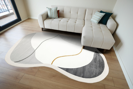 Dywan Selena GS005G Crean/Gold Krem Szary Złoty Ksztalt