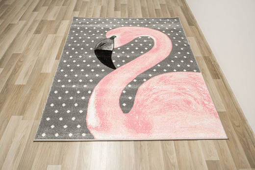 Dywan Dziecięcy Lima 1206A l.grey/l.pink Flaming Róż