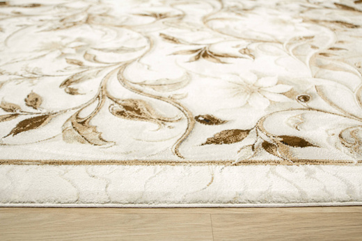 Dywan Modena 5524 l.grey/l.brown Krem Brąz Szary Liście Palm Marmur