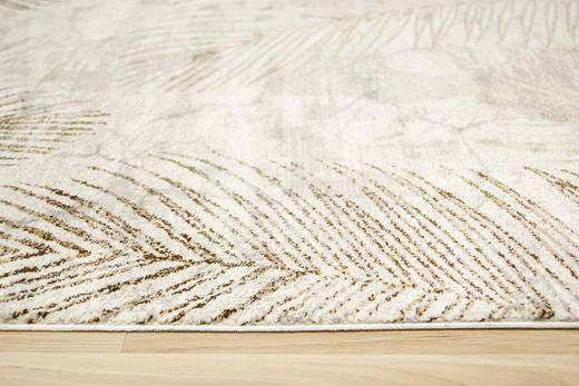 Dywan Modena 5297 bone/l.brown Krem Brąz Szary Liście Palm Marmur