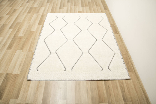 Dywan Shaggy Lula Soft IM09A L.Gr/Bon Krem Szary Zygzaki