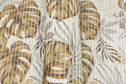 Mata Łazienkowa 265B Monstera Beż szerokość 130 cm