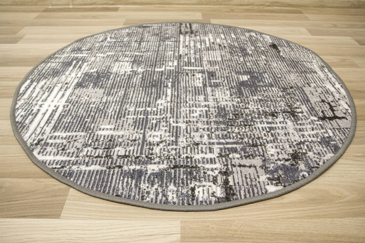 Antypoślizgowy Okrągły Dywan Astral 19 Szary Beton