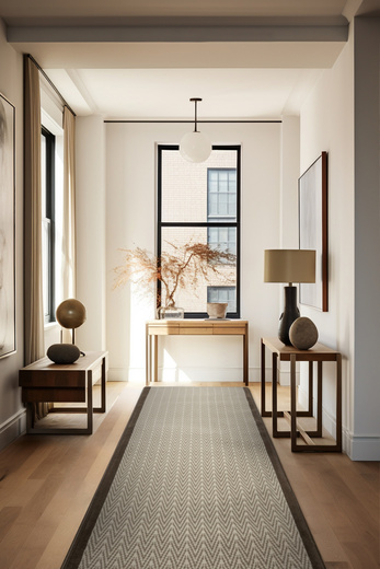 Chodnik Luna 503236/97944 Choco Jodełka Beż szerokość 70 cm