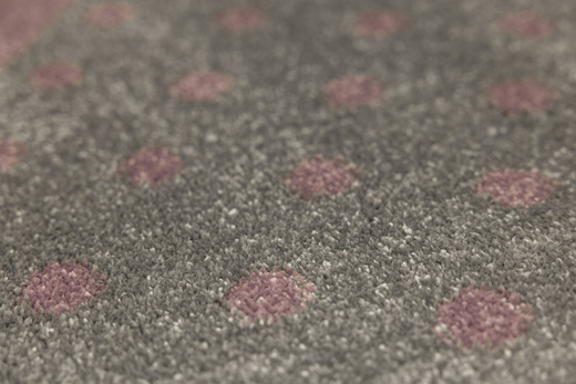 Dywan Dziecięcy Lima G930A l.grey/lila Szary Fiolet Serce