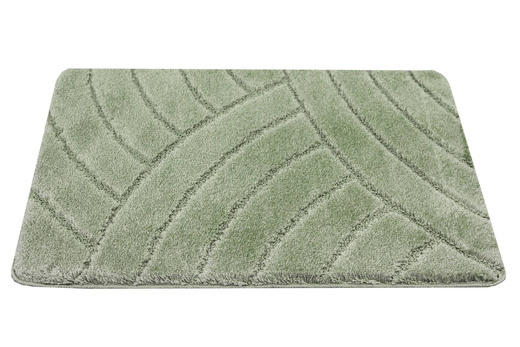 Dywanik Łazienkowy Antypoślizgowy Sash Sage Zielony Pasy