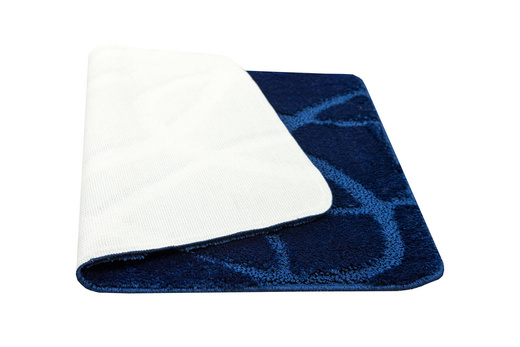 Dywanik Łazienkowy Antypoślizgowy Kobe Navy Granatowy Linie