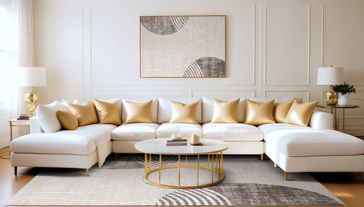 Dywan Nantes Nantes NT209A Beige/Brown Szarobeżowy Półkola