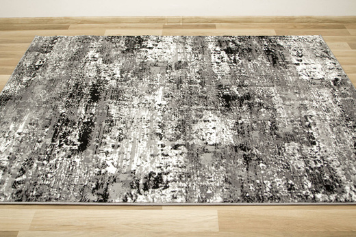 Dywan Victoria B876A d.grey/l.grey Abstrakcyjny Przecierany Szary Czarny Krem Tynk