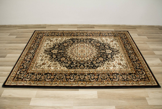 Dywan Super Rose 1874A black/black Czarny Brąz Beż