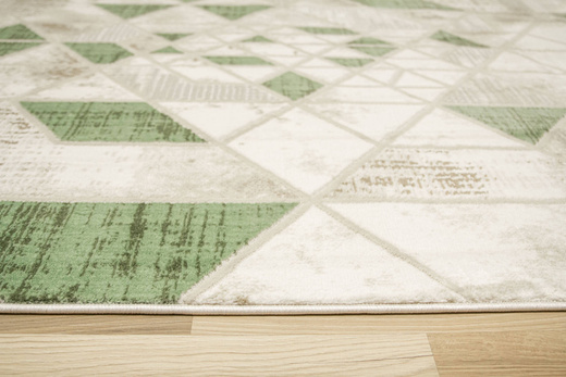 Dywan Garda P563B Green Zielony Szary Romby