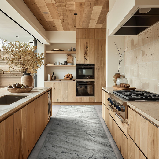 Chodnik Aqua Marble 19 szary beż szerokość 80 cm