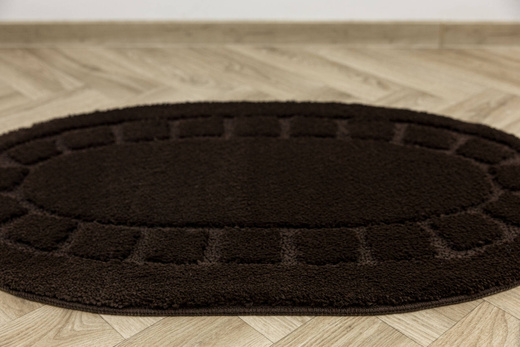 Dywanik Łazienkowy Antypoślizgowy Ocean Wenge Owalny