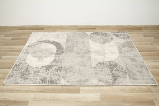 Wełniany Dywan Isfahan-M Fris Popielaty Wełna Geometryczny