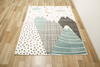  Dywan Dziecięcy Lima G761A cream/blue Góry Krem Turkus