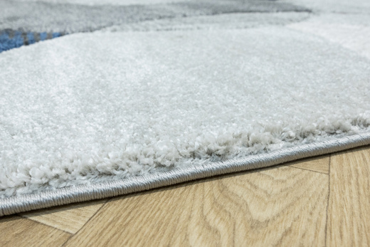 Dywan Kandy N390A N390A l.grey/navy Szary Granatowy Elipsy Fryz