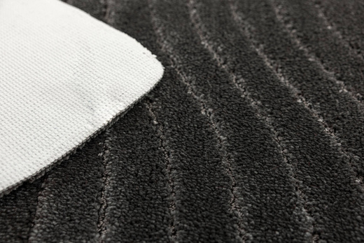 Dywanik Łazienkowy Antypoślizgowy Sara Dark Grey Ciemny Szary Fale