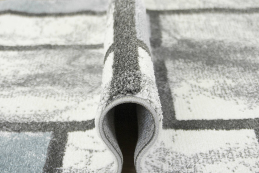 Chodnik Lima 9553A cre/bl Szary Błękitny szerokość 80 cm