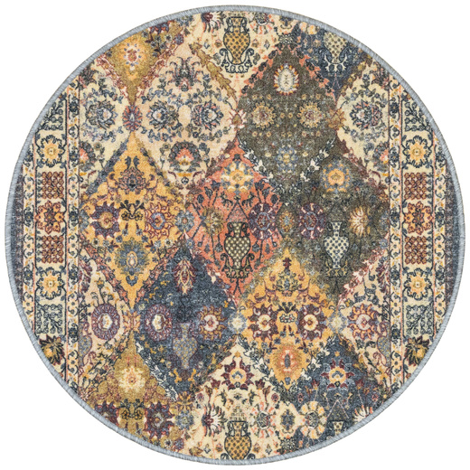 Antypoślizgowy dywan okrągły Modern Classic 19 Ornament Vintage