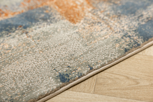 Dywan Argent 16434 O10 Orange Niebieski Pomarańczowy Tynk