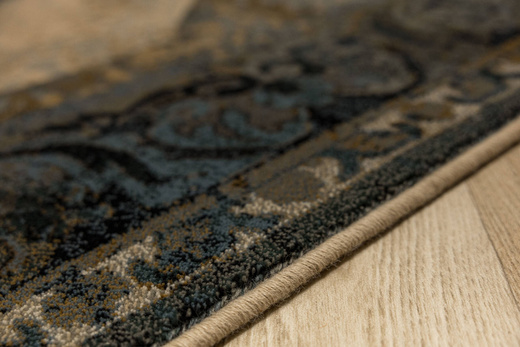 Dywan Wełniany Dywilan Omega Seneh Koniak Ornament