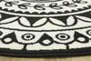Okrągły Dywan Luna 503786/50944 black