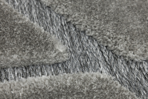 Dywan Shaggy Lula Soft IM89A L.Grey/L.Grey Szary Geometryczny Trójkąty