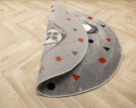 Okrągły Dywan Lima G928A l.grey/d.grey Gamepad Szary