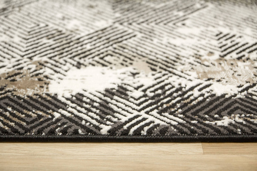 Dywan Studio E621A Szary Czarny Beż Tynk