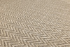 Okrągły Dywan Sznurkowy Patio 5007/170 Nature Beż Brąz Jodełka Zygzaki Outdoor