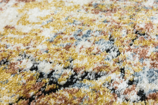 Dywan Bosa 8621A cream/somon Kremowy Miedziany Niebieski Abstrakcja