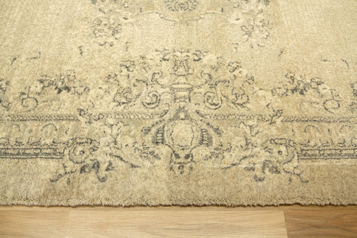 Wełniany Dywan Ornamentowy Agnus Sanio Krem