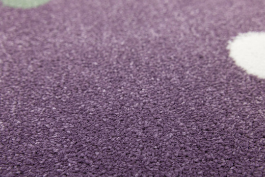 Dywan Dziecięcy C275A lila/rose Fiolet Kropki