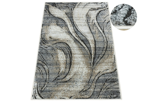 Dywan Matara P176A m.grey/sp.antr Szary Fale