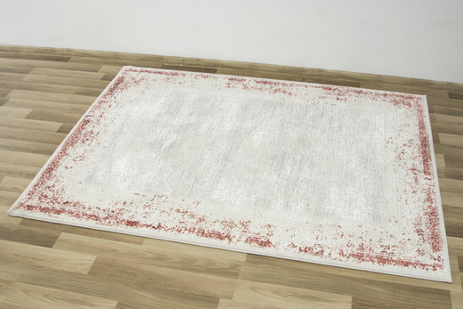 Dywan DAVINCI 2391A d.red/beige Z86-45 Czerwony Kremowy Szary