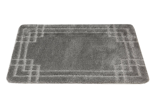 Dywanik Łazienkowy Antypoślizgowy Sego Grey Szary Prostokąty Mozaika