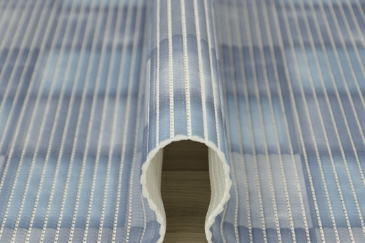 Mata Łazienkowa Softy-tex 843 niebieska kratka szerokość 65 cm