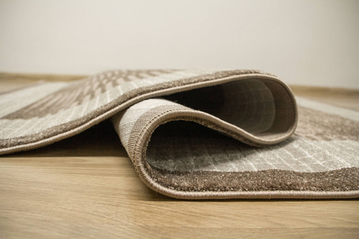 Dywan Teno QP030 Brown Brąz Beż Geometryczny