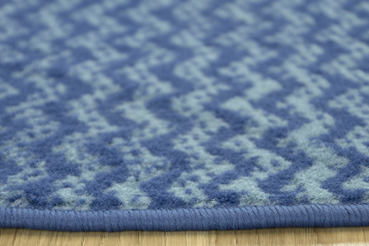 Okrągły dywan Luna ch 503568/94955 patchwork jeans