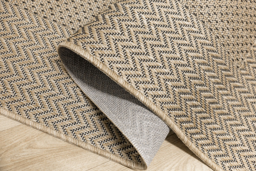 Dywan Antypoślizgowy Sznurkowy Flex 19242/P01 Beż Krem Jodełka