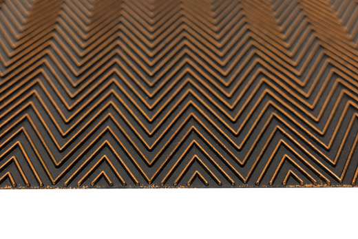 Wycieraczka gumowa kolor M58 dwustronna antypoślizgowa brąz czerń jodełka karo