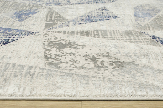 Dywan Verano C467A m grey/l.blue Szary Niebieski Trójkąty