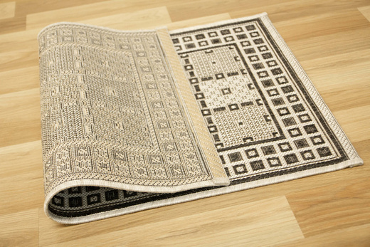 Dywan Sznurkowy 919/08 Natura PT Antracyt Srebrny Witraż