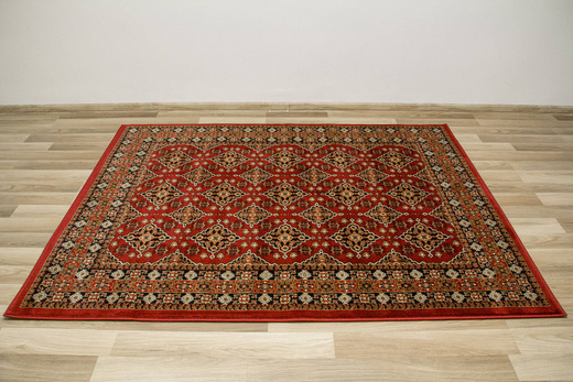 Dywan Ornamentowy Afgan 6892A red/red Czerwony Czarny Beż