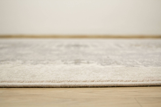 Wełniany Dywilan Moon Ashan Silver Ornament Szary Niebieski