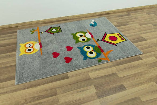 Dywan Rainbow 11205/190 szare sowy