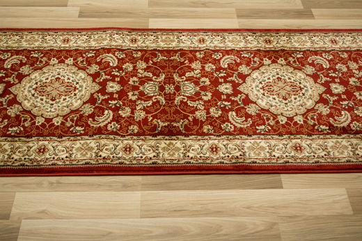Chodnik 2095A red/cream Ornament Kwiatowy Czerwień Krem szerokość 100 cm