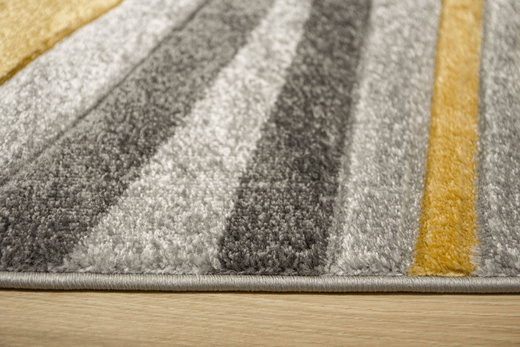 Dywan Amelia C012B grey/d.yellow Szary Żółty Fale